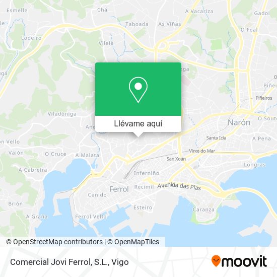Mapa Comercial Jovi Ferrol, S.L.