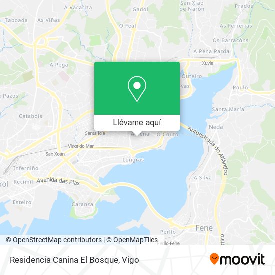 Mapa Residencia Canina El Bosque