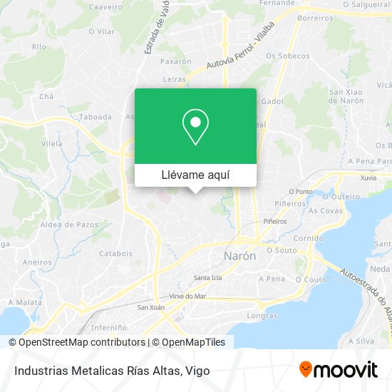 Mapa Industrias Metalicas Rías Altas