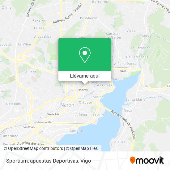 Mapa Sportium, apuestas Deportivas