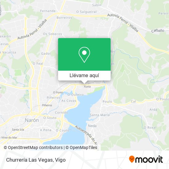 Mapa Churrería Las Vegas