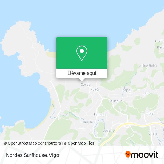 Mapa Nordes Surfhouse