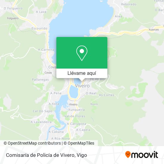 Mapa Comisaría de Policía de Vivero