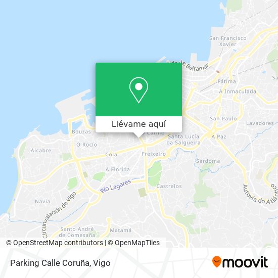 Mapa Parking Calle Coruña