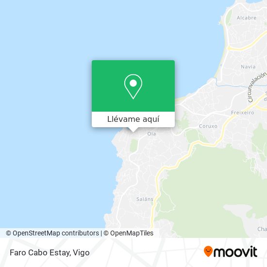 Mapa Faro Cabo Estay
