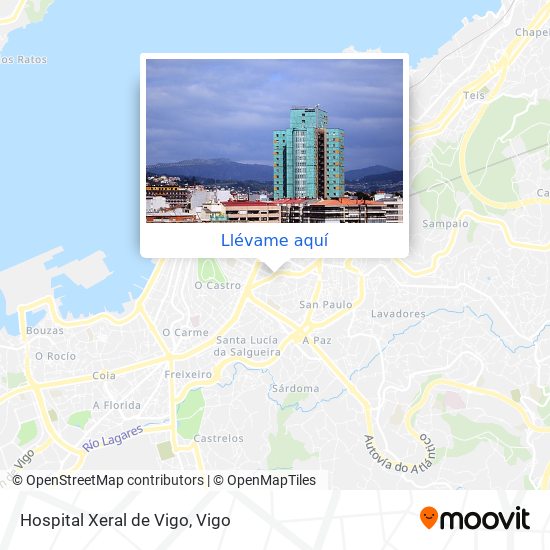 Mapa Hospital Xeral de Vigo
