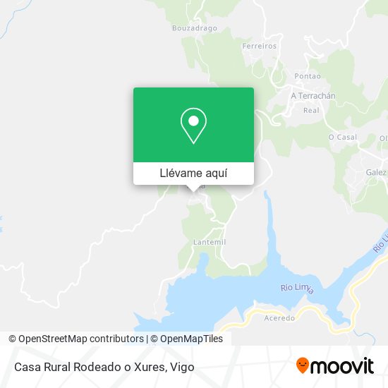Mapa Casa Rural Rodeado o Xures