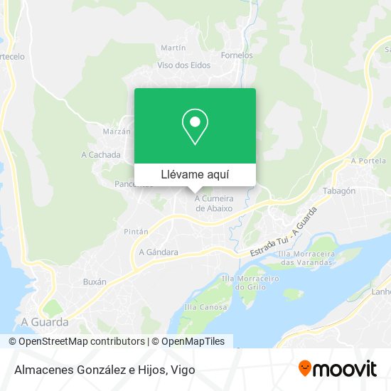 Mapa Almacenes González e Hijos