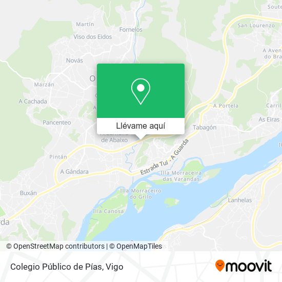 Mapa Colegio Público de Pías