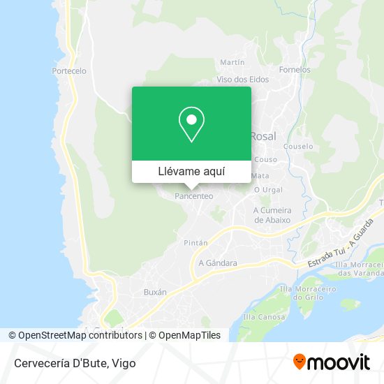 Mapa Cervecería D'Bute