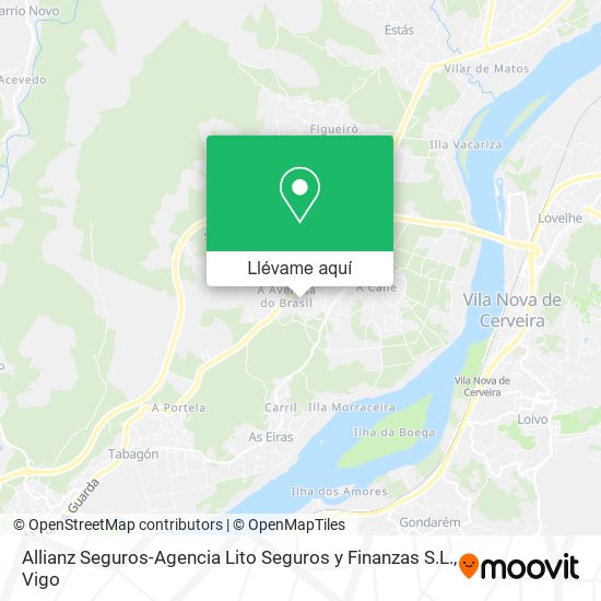 Mapa Allianz Seguros-Agencia Lito Seguros y Finanzas S.L.