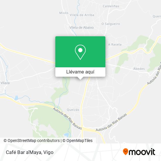 Mapa Café Bar a'Maya