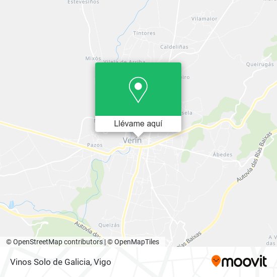 Mapa Vinos Solo de Galicia