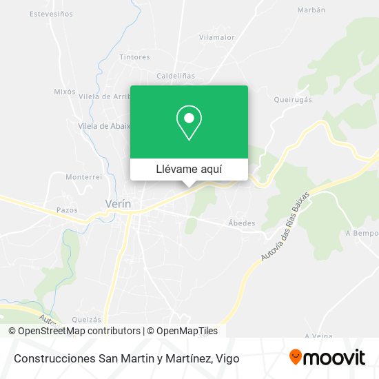 Mapa Construcciones San Martin y Martínez