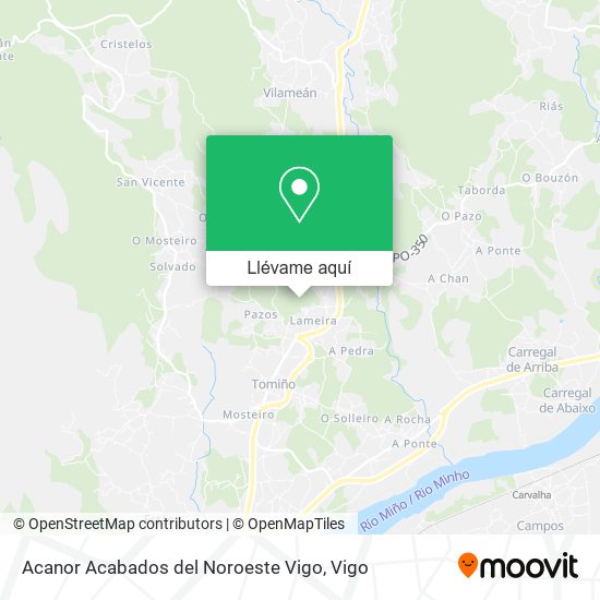 Mapa Acanor Acabados del Noroeste Vigo