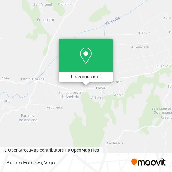 Mapa Bar do Francés