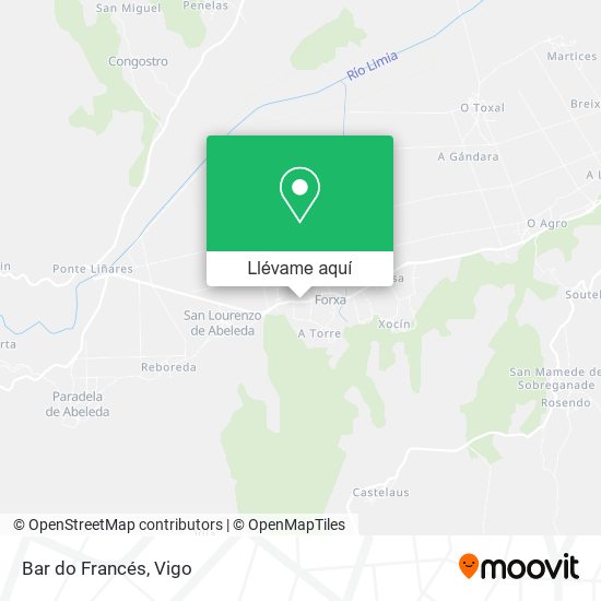 Mapa Bar do Francés