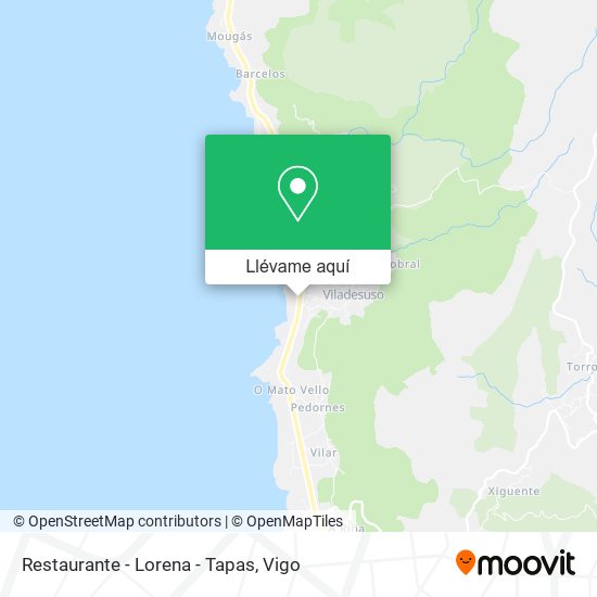 Mapa Restaurante - Lorena - Tapas