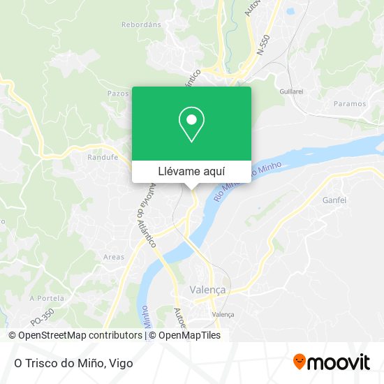 Mapa O Trisco do Miño