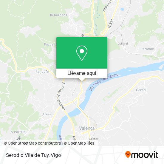 Mapa Serodio Vila de Tuy