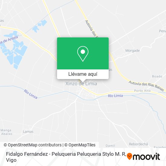 Mapa Fidalgo Fernández - Peluqueria Peluqueria Stylo M. R
