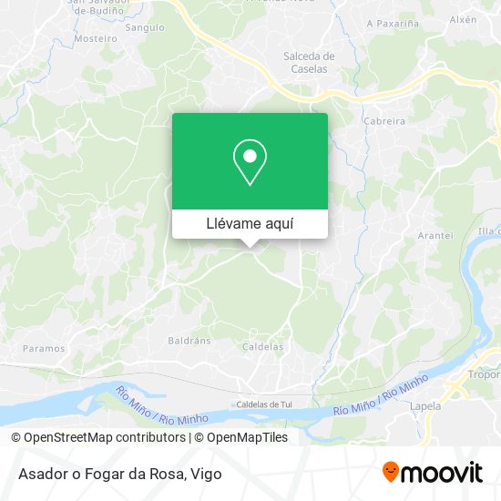 Mapa Asador o Fogar da Rosa