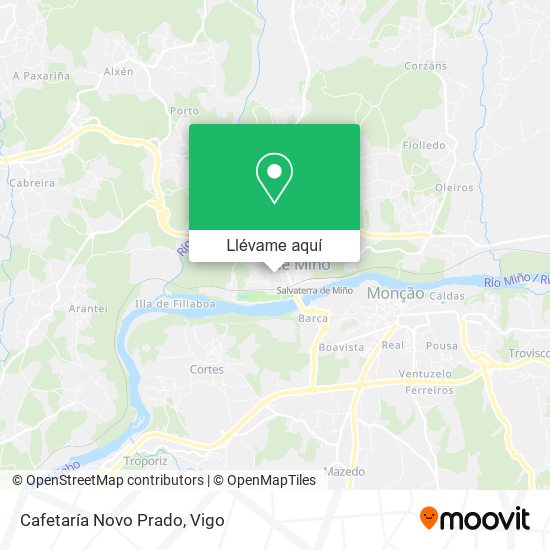 Mapa Cafetaría Novo Prado