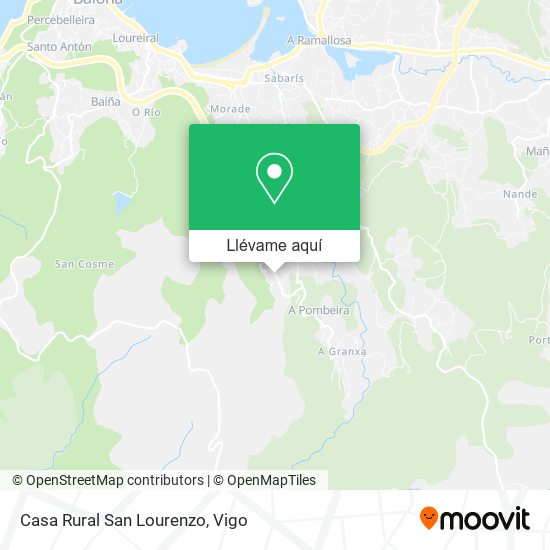 Mapa Casa Rural San Lourenzo