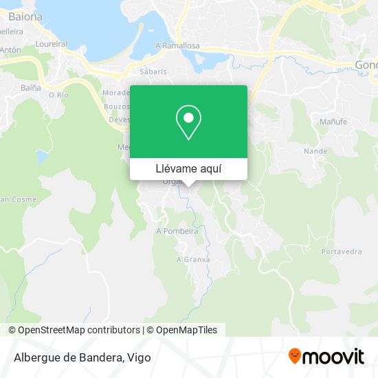 Mapa Albergue de Bandera