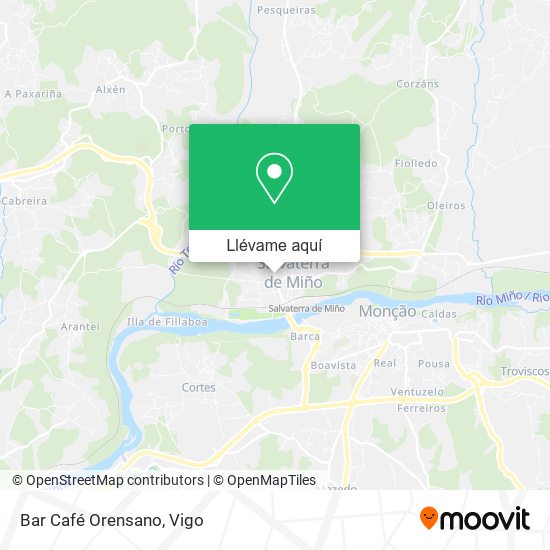 Mapa Bar Café Orensano