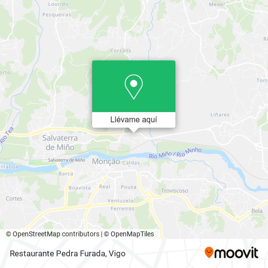 Mapa Restaurante Pedra Furada