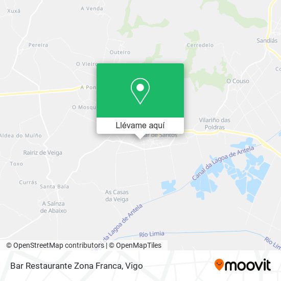 Mapa Bar Restaurante Zona Franca