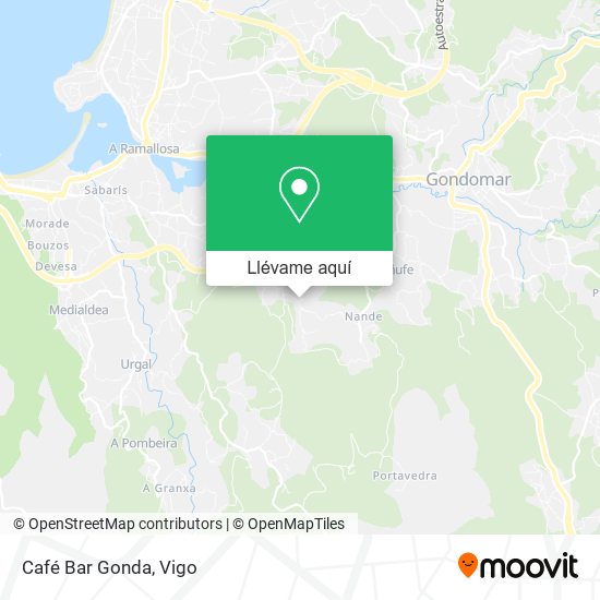 Mapa Café Bar Gonda