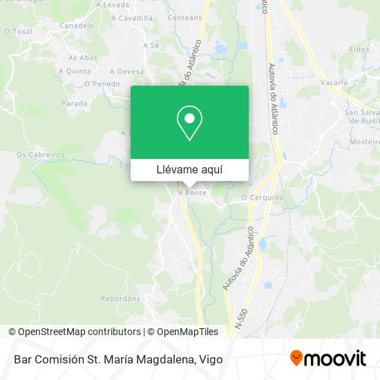 Mapa Bar Comisión St. María Magdalena
