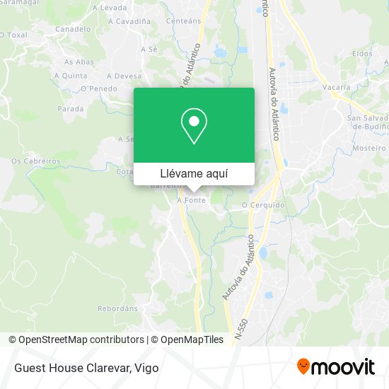 Mapa Guest House Clarevar