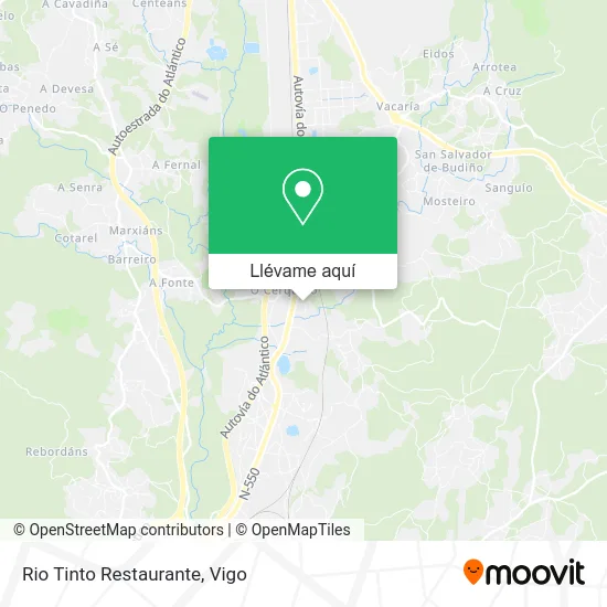 Mapa Rio Tinto Restaurante