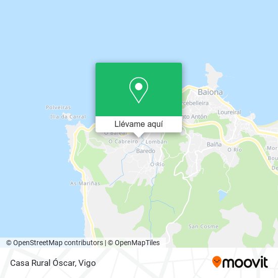 Mapa Casa Rural Óscar