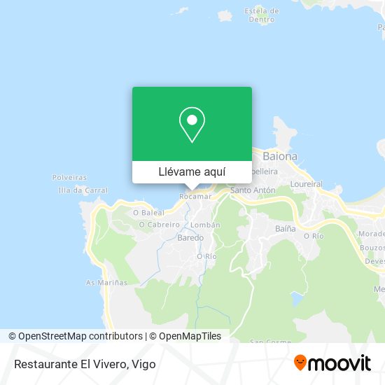 Mapa Restaurante El Vivero