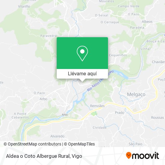 Mapa Aldea o Coto Albergue Rural