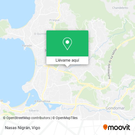 Mapa Nasas Nigrán
