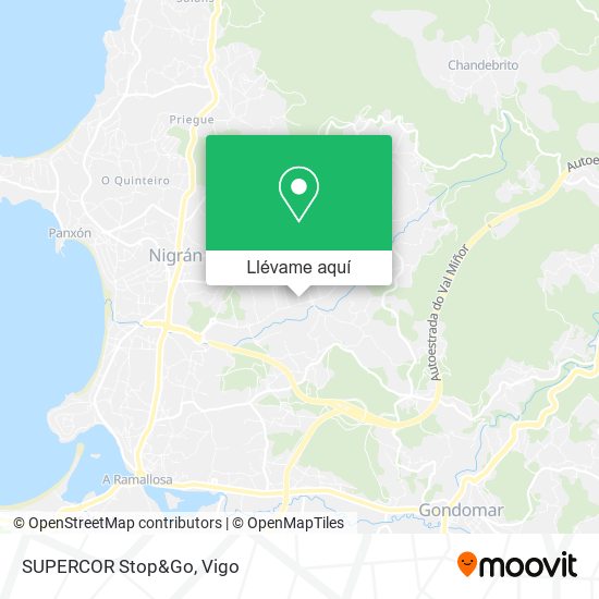 Mapa SUPERCOR Stop&Go