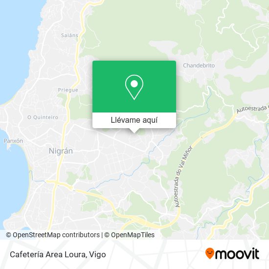 Mapa Cafetería Area Loura