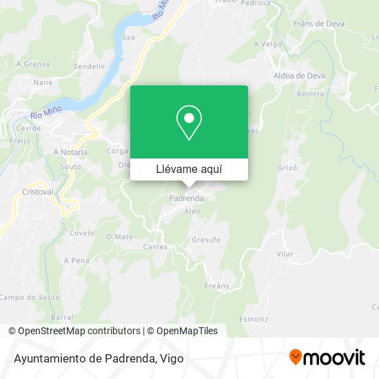 Mapa Ayuntamiento de Padrenda