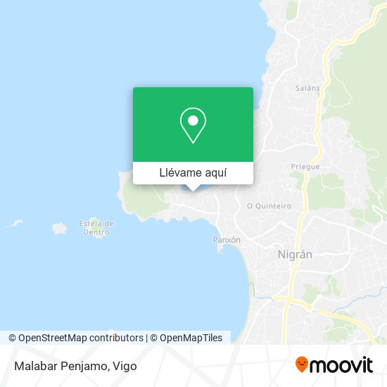 Mapa Malabar Penjamo