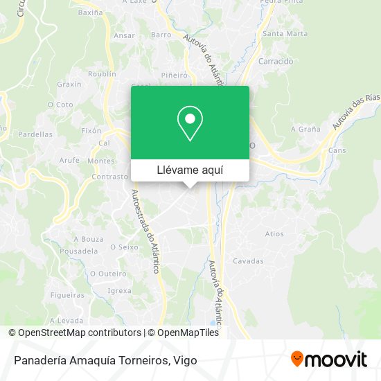 Mapa Panadería Amaquía Torneiros