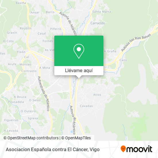Mapa Asociacion Española contra El Cáncer