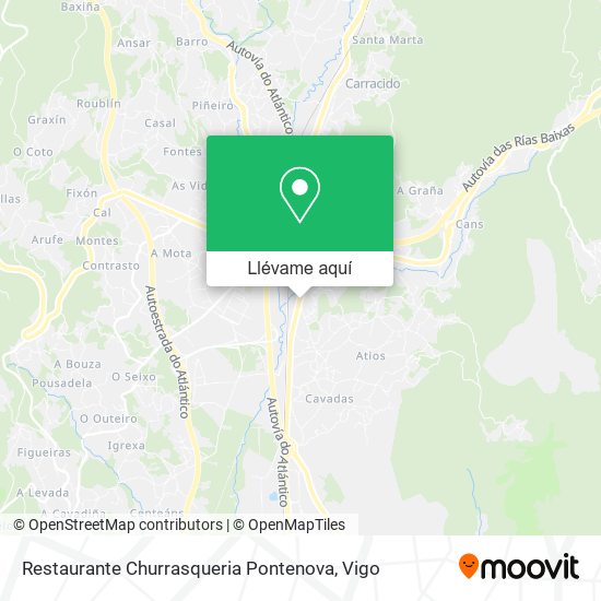 Mapa Restaurante Churrasqueria Pontenova