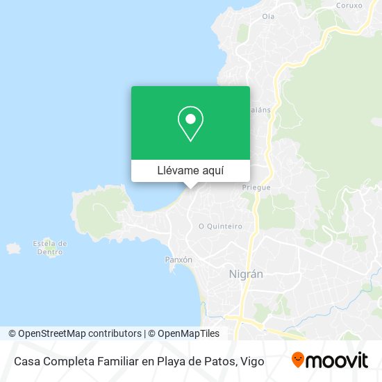 Mapa Casa Completa Familiar en Playa de Patos