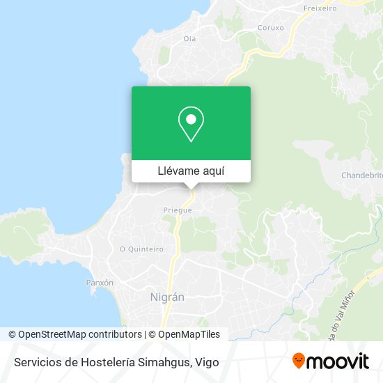 Mapa Servicios de Hostelería Simahgus