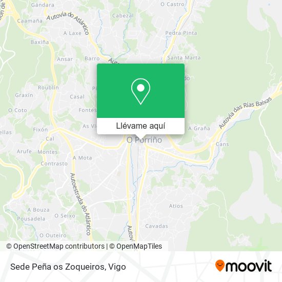 Mapa Sede Peña os Zoqueiros